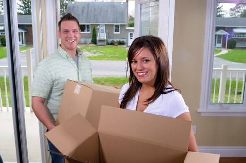 Interior packing process during a move in Bermondsey