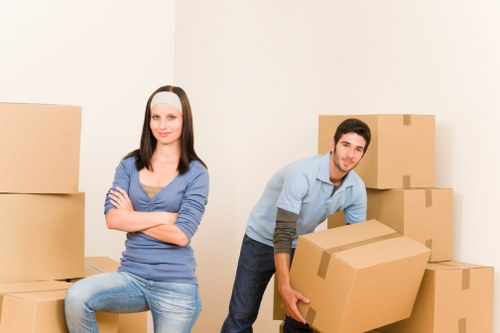 Satisfied customers with Bermondsey Man with Van after a successful move