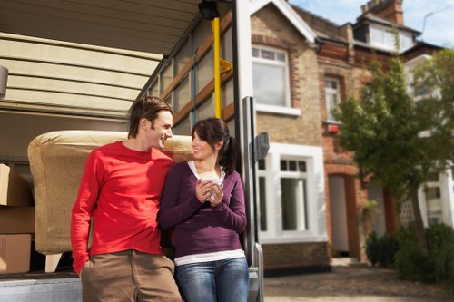 Eco-friendly packing materials used by Bermondsey Man with Van